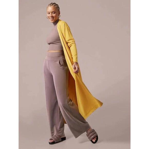Athleta Yellow Long Cardigan - Picture 1 of 8